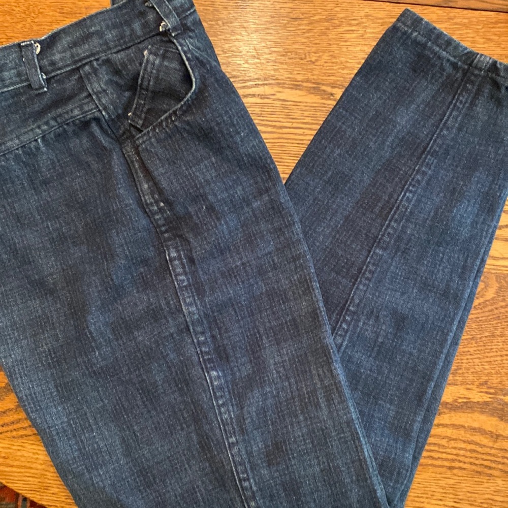 VTG Mid 80s High Waisted Tapered Plaid Jeans